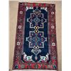 Image 2 : Saveh Geometric Map Fluffy carpet 100% Authentic Hand Knotted Wool Persian Rug Handmade in Iran (Siz