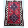 Image 1 : Shiraz geometric map Fluffy carpet Wool roor 100% Authentic Hand Knotted Wool Persian Rug Handmade i