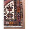 Image 3 : Zanjan geometric map has a beautiful red and brown color 100% Authentic Hand Knotted Wool Persian Ru