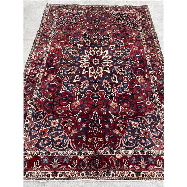 Bakhtiyar (Size 10.8'x7' ft 318x213)  cm100% Authentic Hand Knotted Wool Persian Rug Handmade in Ira