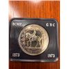 Image 2 : Canadian 1973 Centennial RCMP GRC Silver Dollar - 50% Silver - 23g Weight