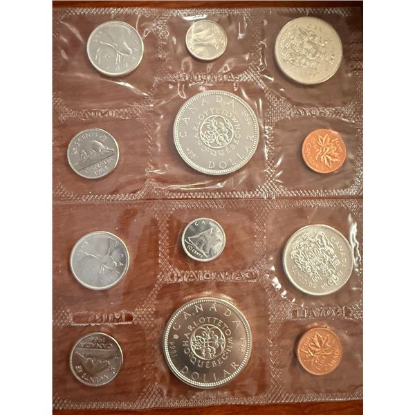 2 pc - Uncirculated Canadian 1964 Silver Proof-Like Collector Set (x6 Coins / Set)