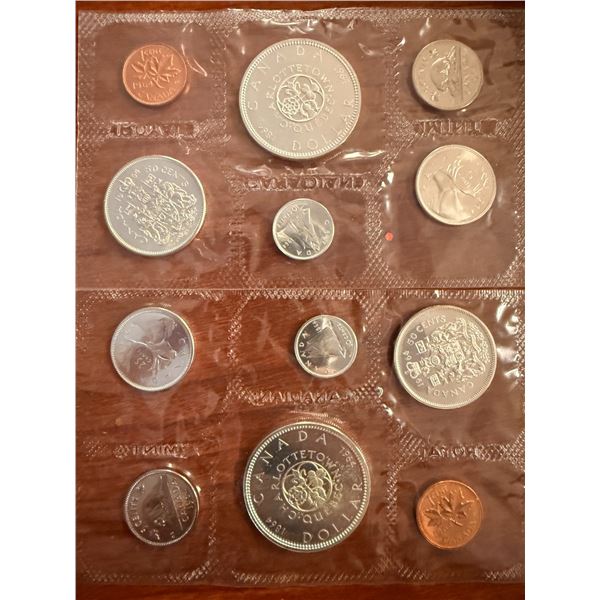 2 pc - Uncirculated Canadian 1964 Silver Proof-Like Collector Set (x6 Coins / Set)