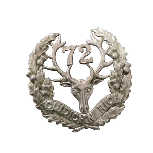 WW1 Canadian CEF 72nd Battalion Cap Badge