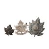 Image 2 : Group of 6 Vintage WWI/WW2 Assorted Canadian Military Regiments - Cap Badges