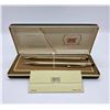 Image 1 : Gold Filled Cross Pen and Automatic Pencil Set in Original Case with Pamphlet - 1/20 14KT Gold Fille