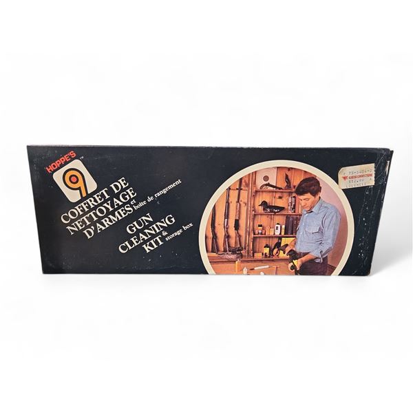 Vintage Hoppe's No. 9 Gun Cleaning Kit with Original Boxed Set (Oil, Brushes & Rods)
