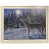 Image 2 : 3 Richard DeWolfe Framed Wildlife Prints - "Loons", "Wolves" and "Howling Wolves" Ltd. Publishers Ed