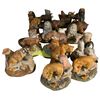 Image 1 : Group of 13 - 1970s & 1980s Ski Country & Haas Porcelain Wildlife Mini Liquor Decanters - Tallest is