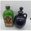 Image 2 : Group of 9 Porcelain Figural Mini Decanters, Ceramic Jug, & 0.35L Jägermeister Bottle - Majority are