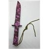 Image 1 : Outlander Purple Camouflage Survival Knife with 8" Blade