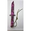 Image 2 : Outlander Purple Camouflage Survival Knife with 8" Blade