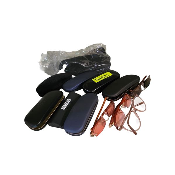 Salvatore Ferragamo Black Loafers, Women’s size 5 & 10 Pairs of Reading Glasses & Tinted Gl