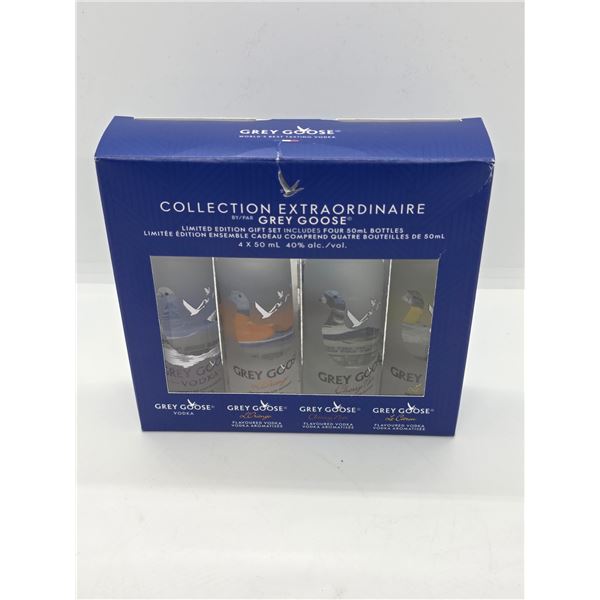 Gift Set of 4 Grey Goose 50ml Vodka Varieties- All sealed in original box