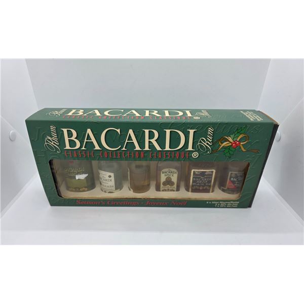 Vintage Gift Set of 6 Bacardi 50ml Rum Varieties - Original box - there has been evaporation
