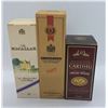 Image 1 : 3 Vintage 50ml Single Malt Scotch Whiskeys in Original Boxes - Sealed Macallan, Cardhu and Knockando