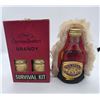 Image 1 : Twin Pack of Christian Bros. 50ml Brandy & 50ml Glayva Scotch with Santa Cloak - All are full