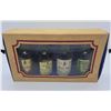 Image 1 : Vintage Mini Liquor Gift Set - Seagram's VO, Morgan White Rum, Wolfschmidt Vodka, Rhum Captain Morga
