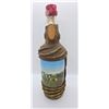 Image 4 : 3 Leather Wrapped Vintage Glass Liquor Bottles - 1 Mexican and 2 Italian& 1 Mystery (Duck has a dama