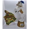 Image 1 : 1975 Ski Country 14" Tall Albino Horse China Decanter & 1981 Hawaii Distilleries Porcelain Decanters