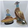 Image 1 : One 1960 Pheasant & One 1971 Fish - Full Size Glazed Ceramic Liquor Decanters