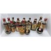 Image 1 : 20 Vintage Novelty Whiskeys & Other Liquors in 50ml Glass Bottles  - Majority of the bottles are sea