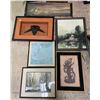 Image 4 : Group of 9 Framed Prints & Paintings - Mixed Styles, Assorted Sizes