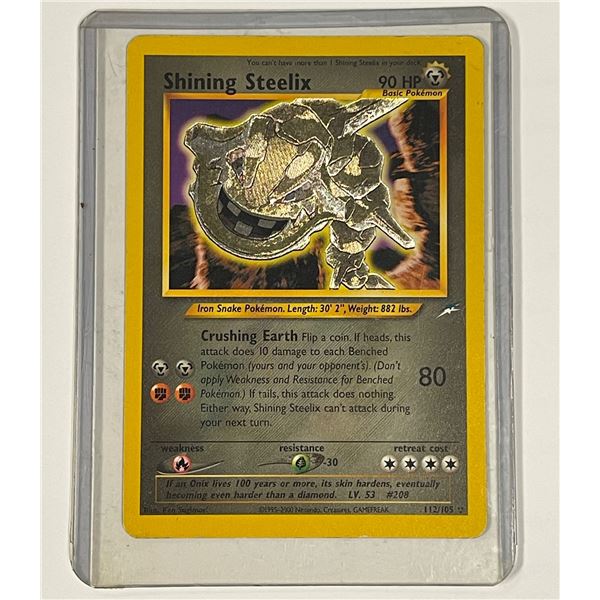 Pokémon Shining Steelix 112/105 Holo Secret Rare - Neo Destiny