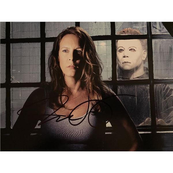 Halloween Jamie Lee Curtis signed movie photo