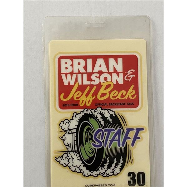 Brian Wilson & Jeff Beck Official Backstage Pass