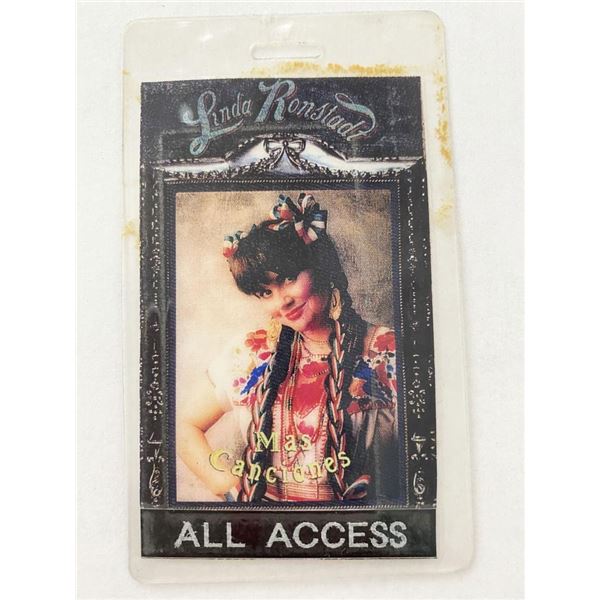 Linda Ronstadt Backstage Pass
