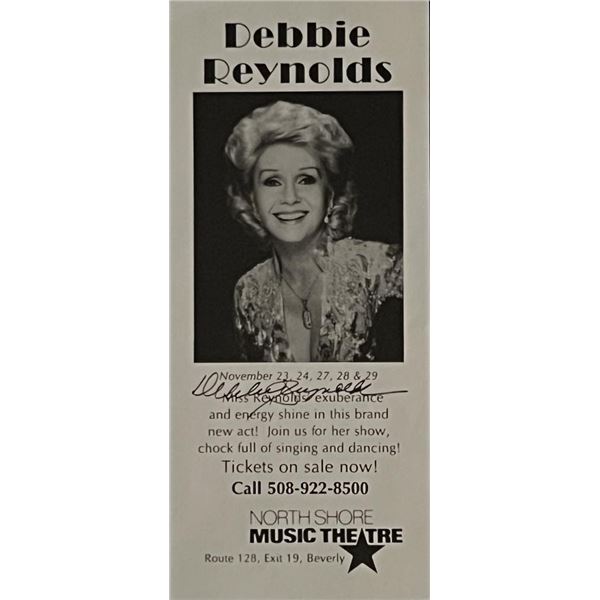 Singin in the Rain Debbie Reynolds Signed Promo Flyer