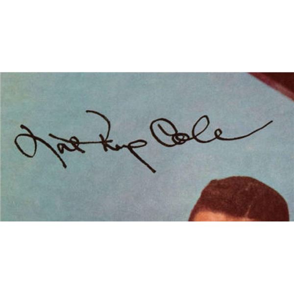 Nat King Cole signed Nat King Cole Sings/George Shearing Plays album