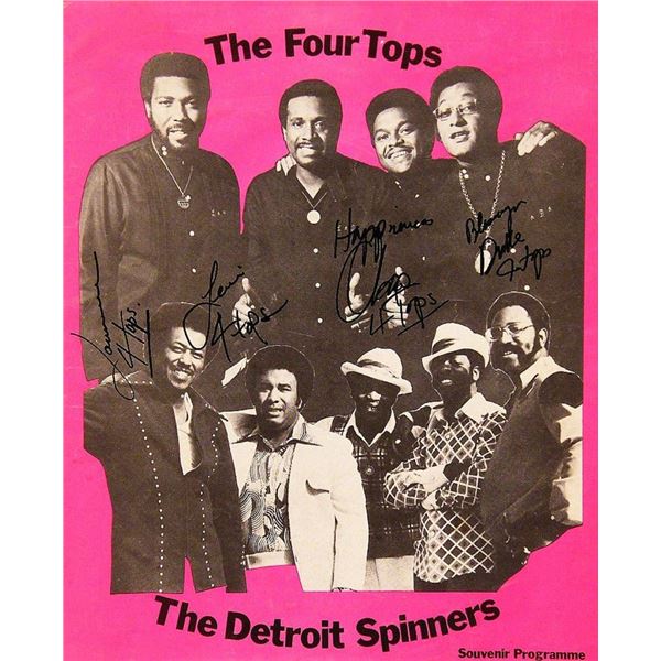 The Four Tops Signed program