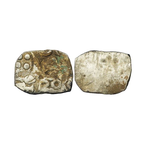 Archaic Coinage, Punch Marked, attributed to Kosala Janapada (c. 00-300 BC), Silver Karshapana, 2.78