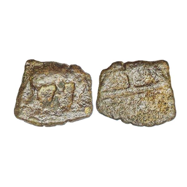 Ancient, Sangam Cheras (3rd Century BC), Copper Unit, 3.89 gms