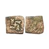 Image 1 : Post Mauryan, Saurashtra Region, Uninscribed Swastika type, Copper Unit, 2.65g