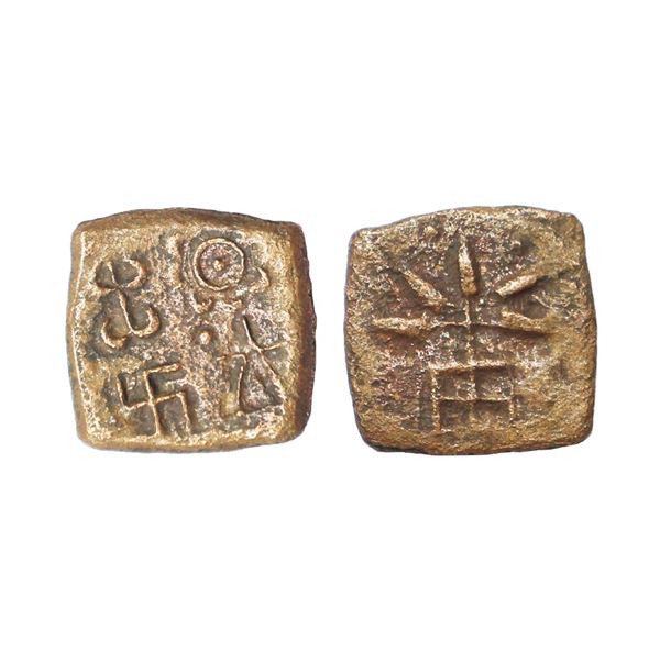 Ancient, Bhon Region of Vidarbha, Post Mauryan, (2nd-1st Century BC), Copper Unit, 1.71 gms,