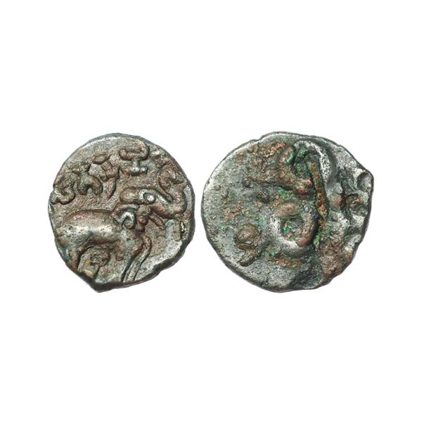 Ancient, Satavahanas, Sri Satakarani (1st century AD), Potin Unit, 3.09 gms
