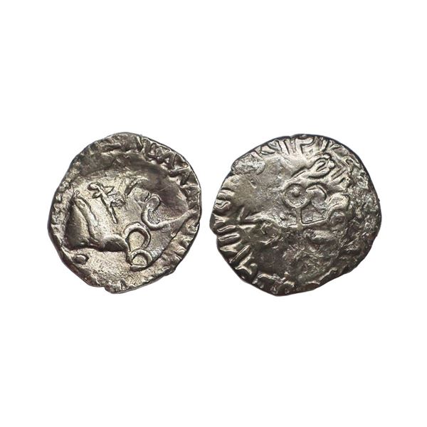 Ancient, Satavahanas, Gautamiputra Satakarni (53-78 AD), Silver Drachm, 1.87 gms