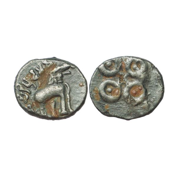Ancient, Satavahanas, Universal type, Sivasri Pulumavi (152-160 AD), Potin Unit, 3.43 gms,