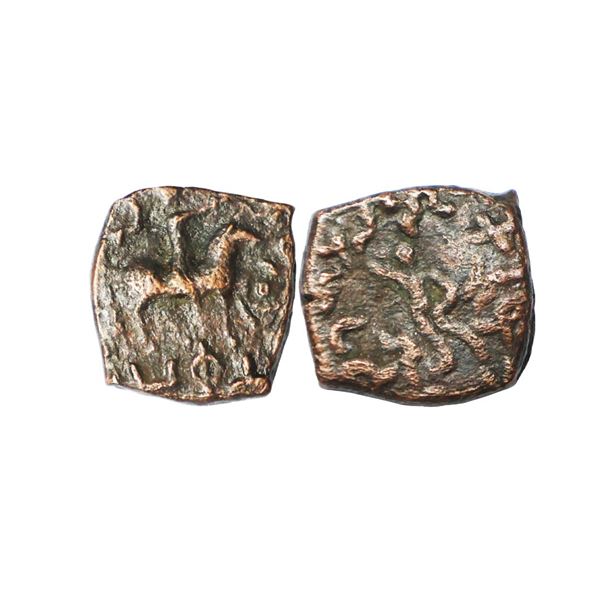 Indo Scythians, Northern Kshatraps, Mujatria (1-20 AD), Copper Unit, 2.03 gms