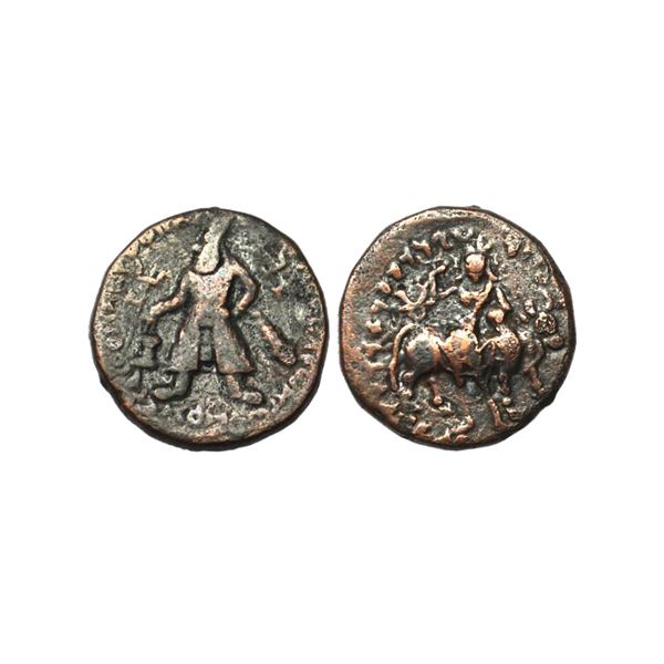 Ancient, Kushana Empire, Wima Kadphises (c. 113-127 AD), Copper Tetradrachm, 16.61g