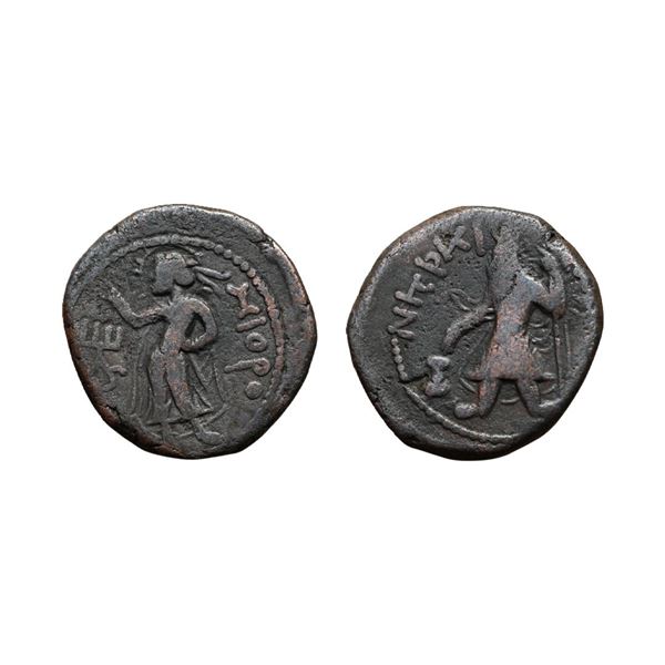 Ancient, Kushans, Kanishka I (128-150 AD), Copper Tetradrachm,