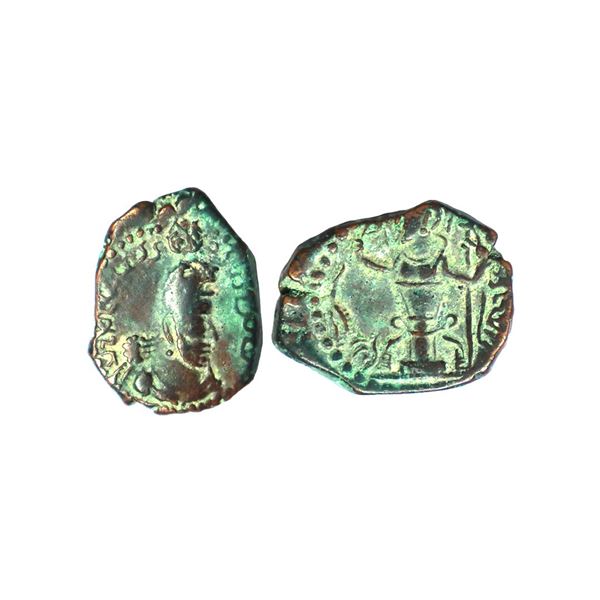 Kushano-Sassanians, Hormizd Kushanshah (271-356 CE), Copper Unit, 2.10 gms