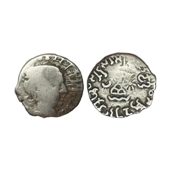 Ancient, Western Kshatrapas, Kardamaka Family, Rudrasimha I (177-198 AD), Silver Drachm, 2.10 gms