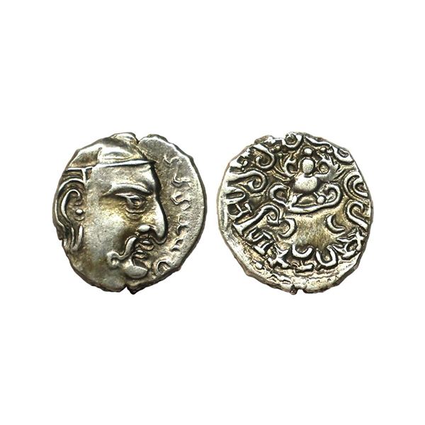 Ancient, Guptas, Kumaragupta (415-455 AD), Silver Dramma, 1.90 gms