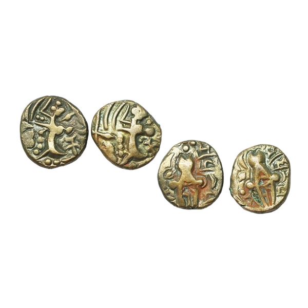 Ancient, Karkota Dynasty, Kashmir, Pratapaditya (c. 7th Century AD), Debased Gold Dinara,