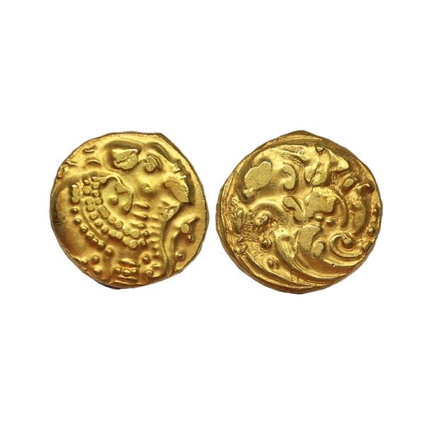 Hindu Medieval, Western Gangas (10th Century AD), Gajapati Gold Pagoda, 3.85 gms