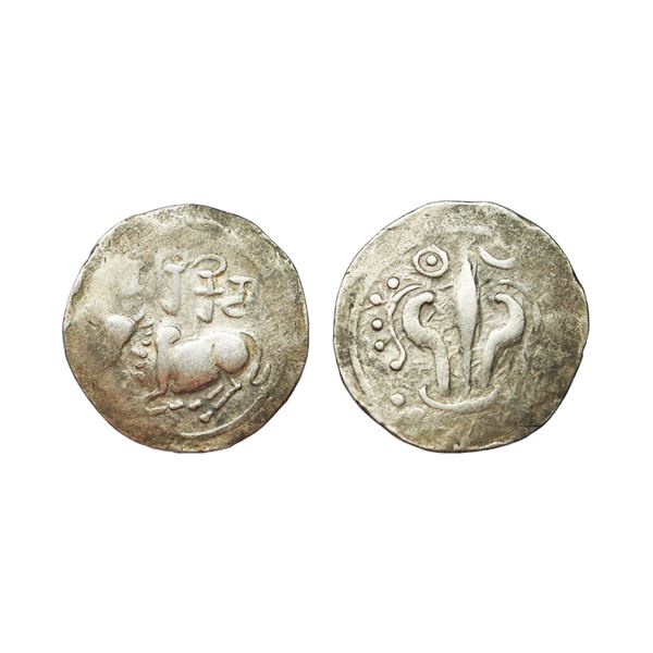 Hindu Medieval , Medieval Eastern Bengal, Harikela series(c. 10-11th Cent. AD), Silver Bracteates Un